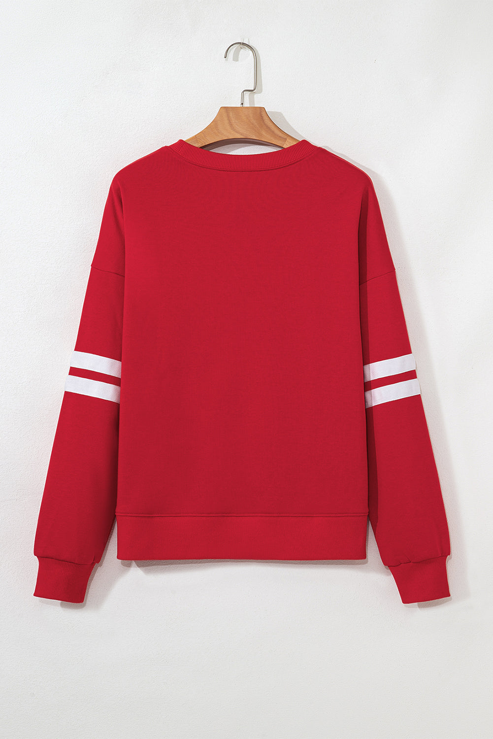 Fiery Red Oversized Sweatshirt