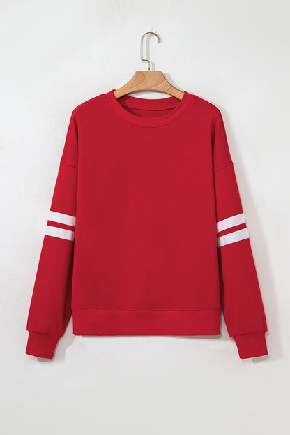 Fiery Red Oversized Sweatshirt