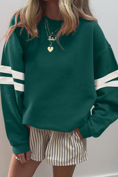 Fiery Red Oversized Sweatshirt