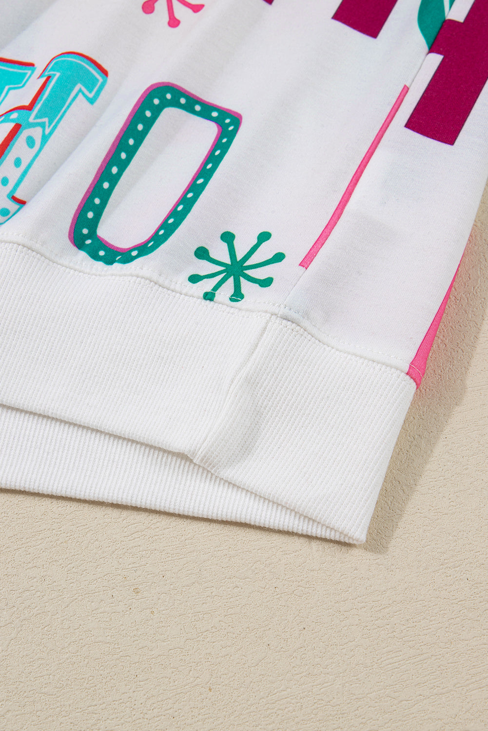 White Ho Ho Ho Christmas Fashion Print 2pcs Lounge Short Set