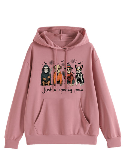 Just a Spooky Paw Hooded Sweatshirt