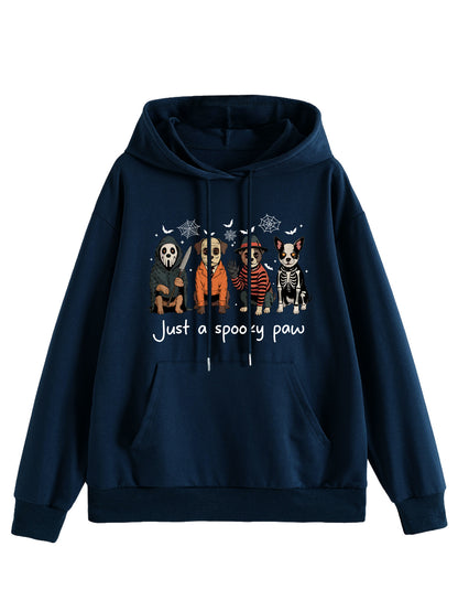 Just a Spooky Paw Hooded Sweatshirt