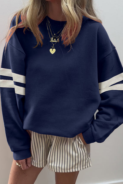 Fiery Red Oversized Sweatshirt