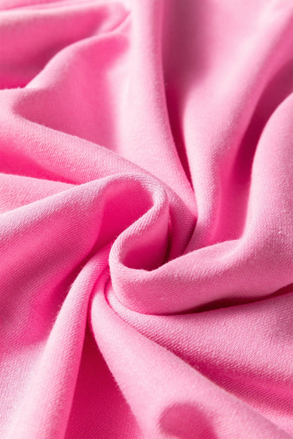 Sachet Pink Girly Bow Embroidered Pullover 2pcs Short Set